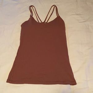 Dusty Mauve Lululemon 25” long Yoga Tank